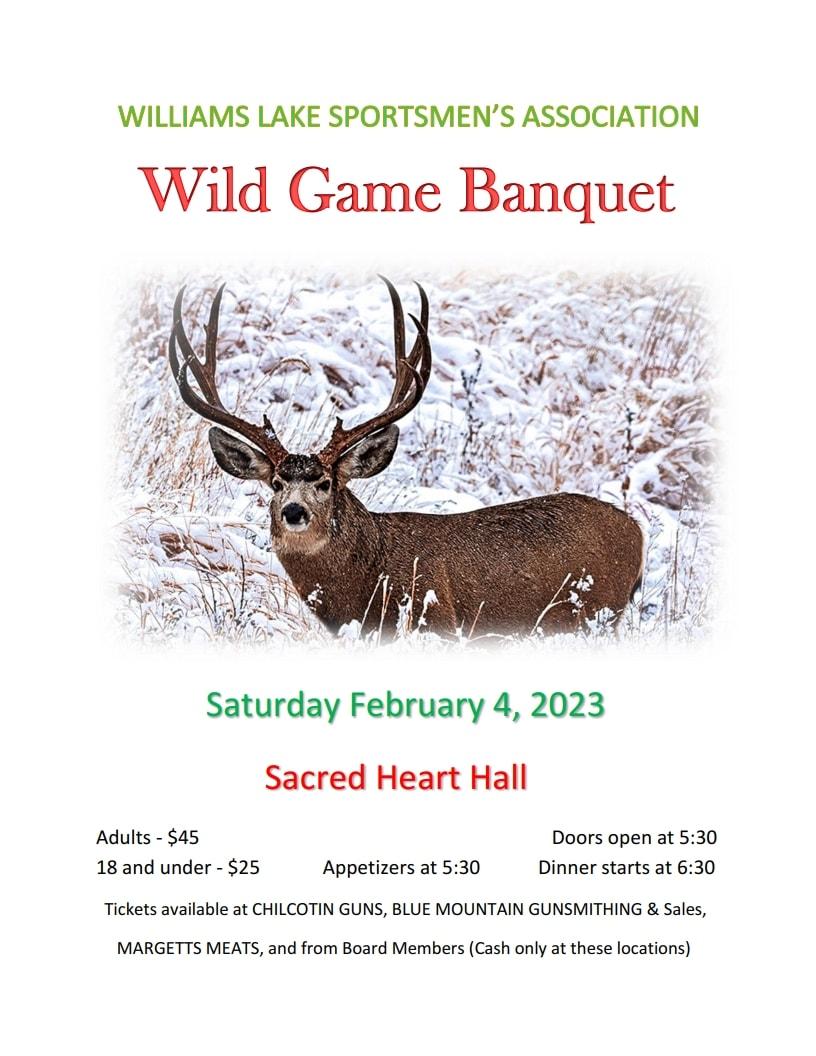 2023 Wild Game Banquet Poster